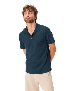 Rückansicht von VAUDE Men's Essential Polo Shirt T-Shirt Herren dark sea