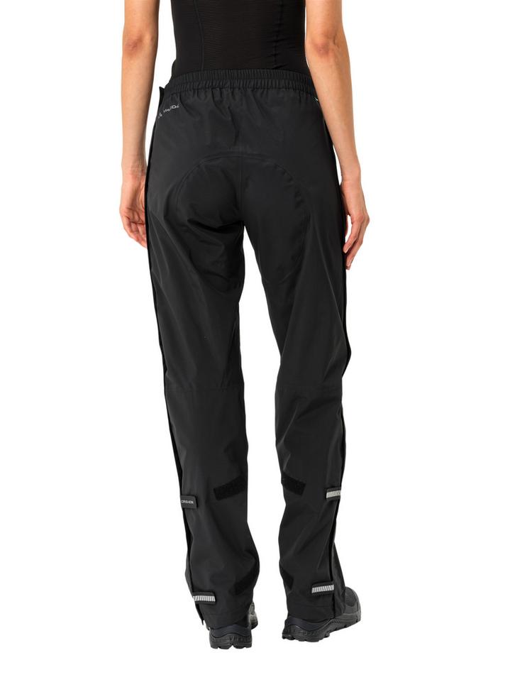 VAUDE VAUDE Women's Yaras Rain Zip Pants IV Funktionshose Damen - black - 1 | SportScheck