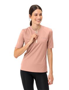 Rückansicht von VAUDE Women's Tremalzo Q-Zip Shirt T-Shirt Damen soft rose