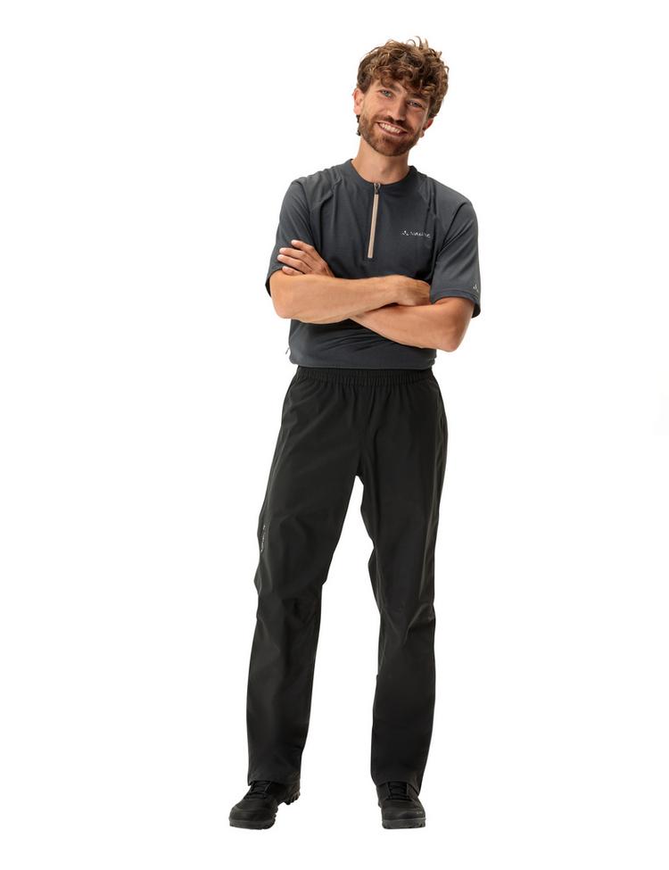 VAUDE VAUDE Men's Yaras Rain Zip Pants IV Funktionshose Herren - black - 2 | SportScheck