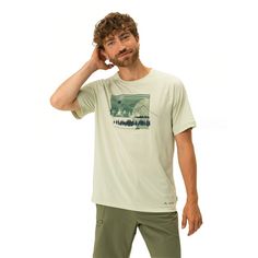 Rückansicht von VAUDE Men's Gleann T-Shirt II T-Shirt Herren light olive