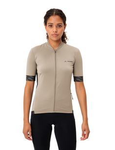 Rückansicht von VAUDE Women's Kuro FZ Tricot II Fahrradtrikot Damen linen