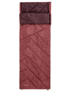 Rückansicht von VAUDE Navajo 500 S II SYN Kunstfaserschlafsack dark cherry