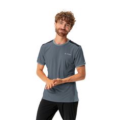 Rückansicht von VAUDE Men's Scopi T-Shirt IV T-Shirt Herren heron