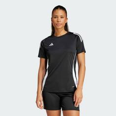 Rückansicht von adidas Tiro 24 Trikot Fußballtrikot Damen Black / White