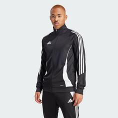 Rückansicht von adidas Tiro 24 Trainingsjacke Funktionsjacke Herren Black / White