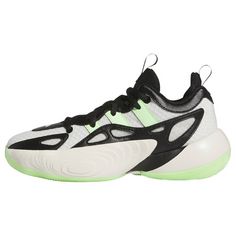 adidas Trae Young Unlimited 2 Low Kids Schuh Basketballschuhe Kinder Cloud White / Green Spark / Off White