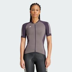 Rückansicht von adidas Essentials 3-Streifen Radtrikot Fahrradtrikot Damen Charcoal