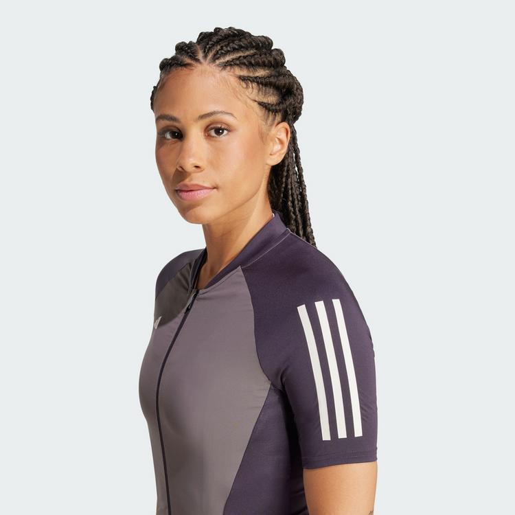 adidas adidas Essentials 3-Streifen Radtrikot Trikot Damen - Charcoal - 0 | SportScheck
