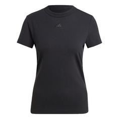 adidas Ribbed Fitted T-Shirt – Umstandsmode T-Shirt Damen Black