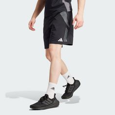 Rückansicht von adidas Tiro 24 Shorts Funktionsshorts Herren Black / White