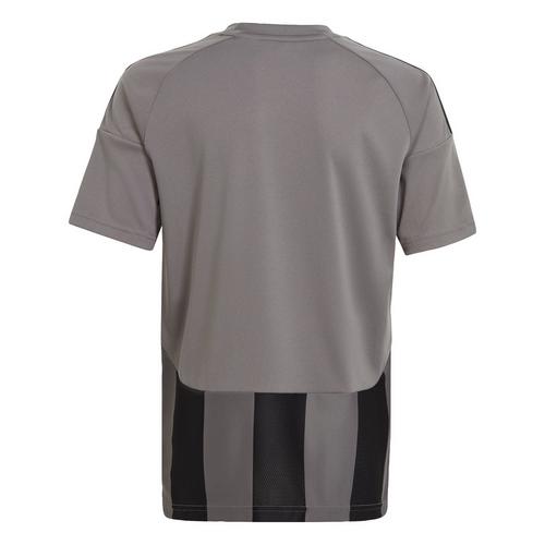 Rückansicht von adidas Striped 24 Kids Trikot Fußballtrikot Kinder Team Grey Four / Black