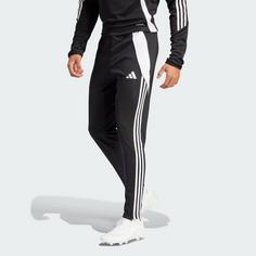 Rückansicht von adidas Tiro 24 Slim Trainingshose Trainingshose Herren Black / White