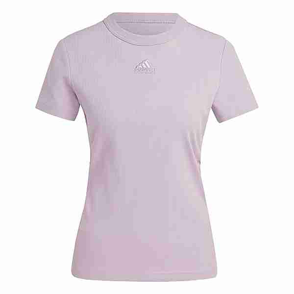 adidas Ribbed Fitted T-Shirt – Umstandsmode T-Shirt Damen Preloved Fig