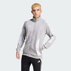 Rückansicht von adidas Tiro 24 Trainingsjacke Funktionsjacke Herren Team Mid Grey / White