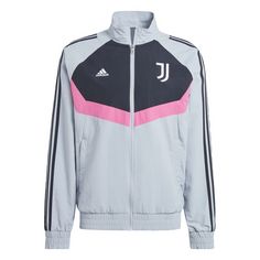 adidas Juventus Turin Woven Trainingsjacke Funktionsjacke Herren Halo Silver / Black