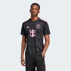 Rückansicht von adidas Inter Miami CF 23/24 Auswärtstrikot Fußballtrikot Herren Black