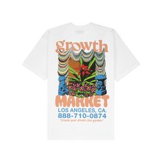Rückansicht von Market Growth T-Shirt T-Shirt Herren weiss