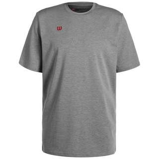 Wilson Fundamentals Cotton Basketball Shirt Herren grau / rot