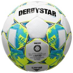 Rückansicht von Derbystar Apus Light V23 Fußball weiß / neongelb