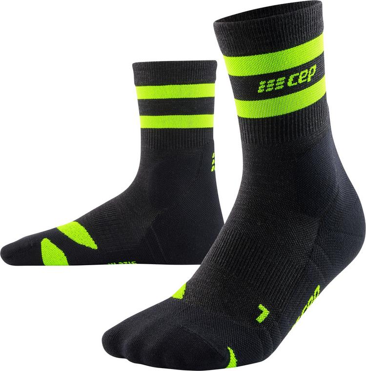 CEP CEP HIKING 80's COMPRESSION SOCKS MID CUT Socken Damen - stonegrey/green - 0 | SportScheck