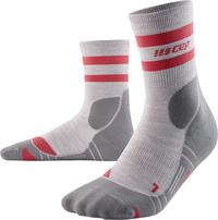 CEP HIKING 80's COMPRESSION SOCKS MID CUT Socken Herren - light grey/red