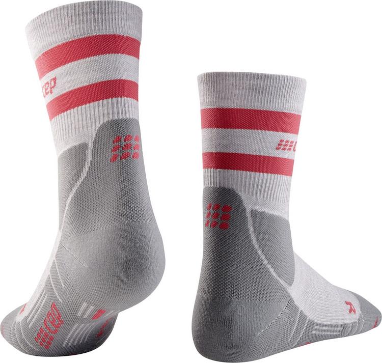 CEP CEP HIKING 80's COMPRESSION SOCKS MID CUT Socken Herren - light grey/red - 0 | SportScheck