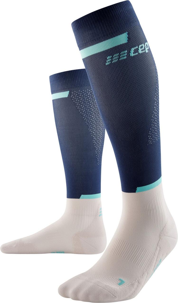 CEP CEP THE RUN COMPRESSION SOCKS KNEE-HIGH Socken Herren - blue/off white - 0 | SportScheck