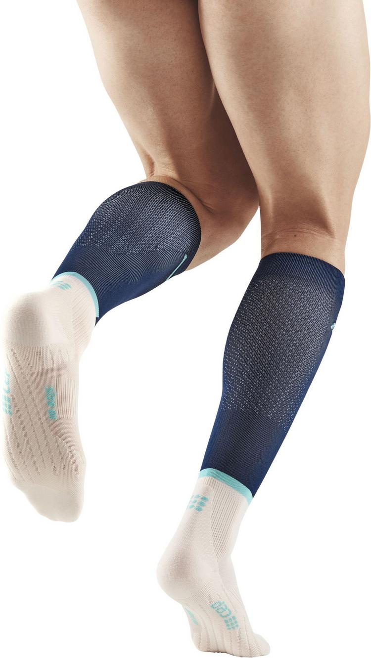CEP CEP THE RUN COMPRESSION SOCKS KNEE-HIGH Socken Herren - blue/off white - 1 | SportScheck