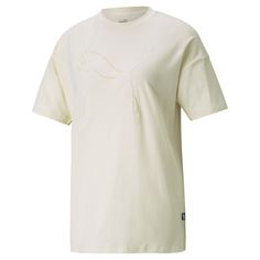 PUMA T-Shirt T-Shirt Damen Weiß (Ivory Glow)