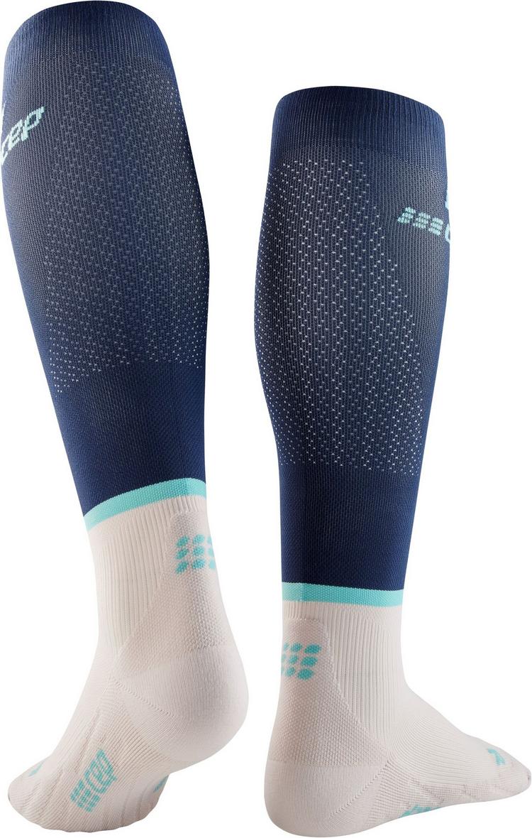 CEP CEP THE RUN COMPRESSION SOCKS KNEE-HIGH Socken Damen - blue/off white - 0 | SportScheck