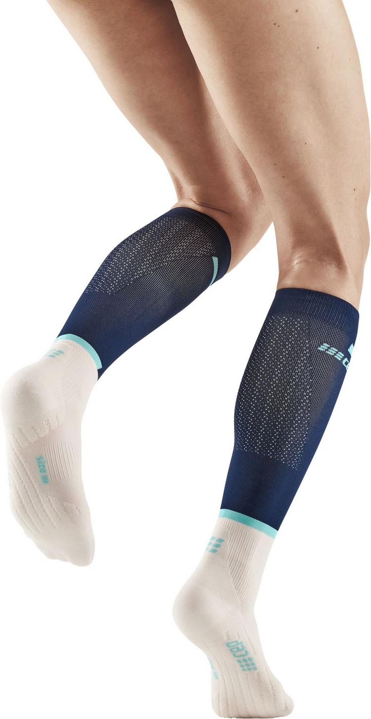 CEP CEP THE RUN COMPRESSION SOCKS KNEE-HIGH Socken Damen - blue/off white - 1 | SportScheck