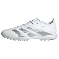 adidas Predator 24 League Low TF Fußballschuh Fußballschuhe Cloud White / Silver Metallic / Grey One
