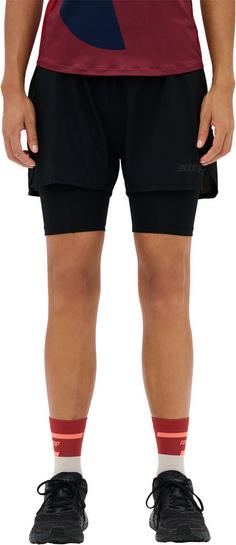 Rückansicht von CEP THE RUN SHORTS 2IN1 Funktionsshorts Damen black