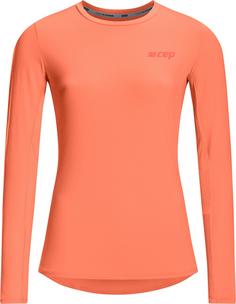 CEP THE RUN SHIRT LONG SLEEVE Laufshirt Damen coral