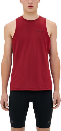 Rückansicht von CEP THE RUN TANK TOP Funktionstank Herren dark red