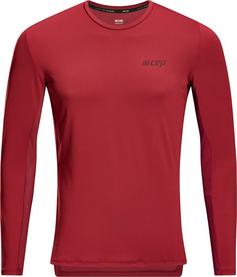 CEP THE RUN SHIRT LONG SLEEVE Laufshirt Herren dark red