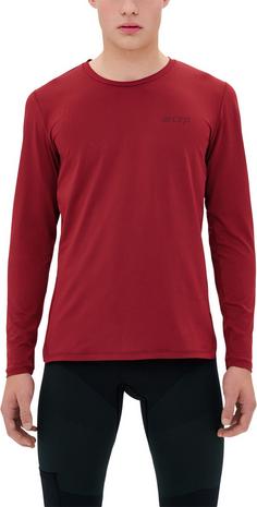 Rückansicht von CEP THE RUN SHIRT LONG SLEEVE Laufshirt Herren dark red