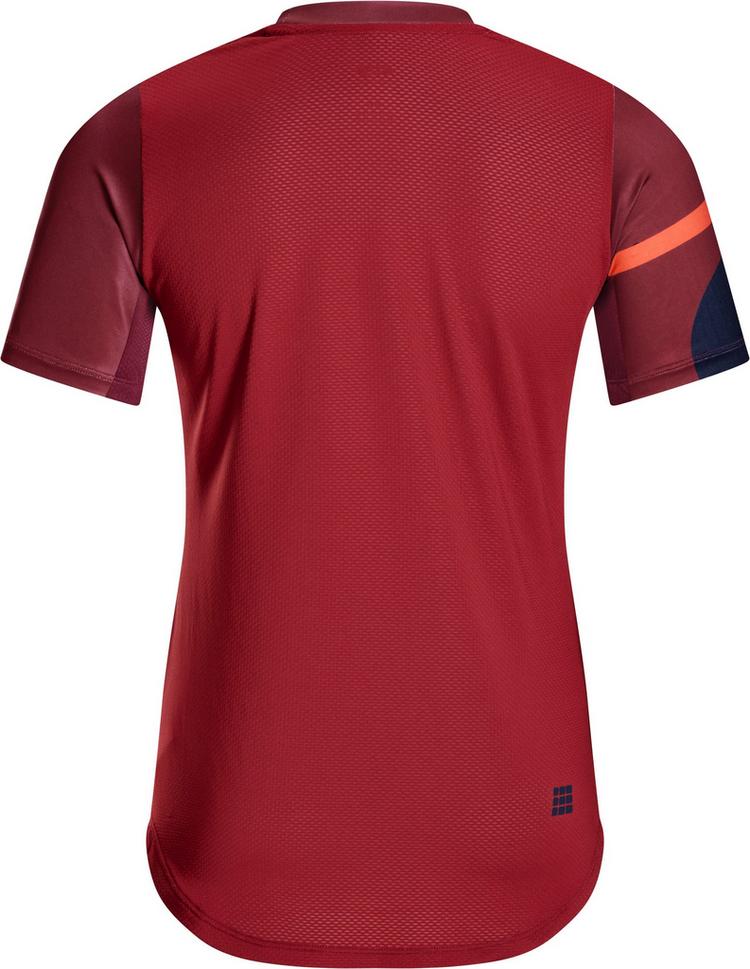 CEP CEP THE RUN SHIRT SHORT SLEEVE Laufshirt Damen - dark red/geometrics - 0 | SportScheck