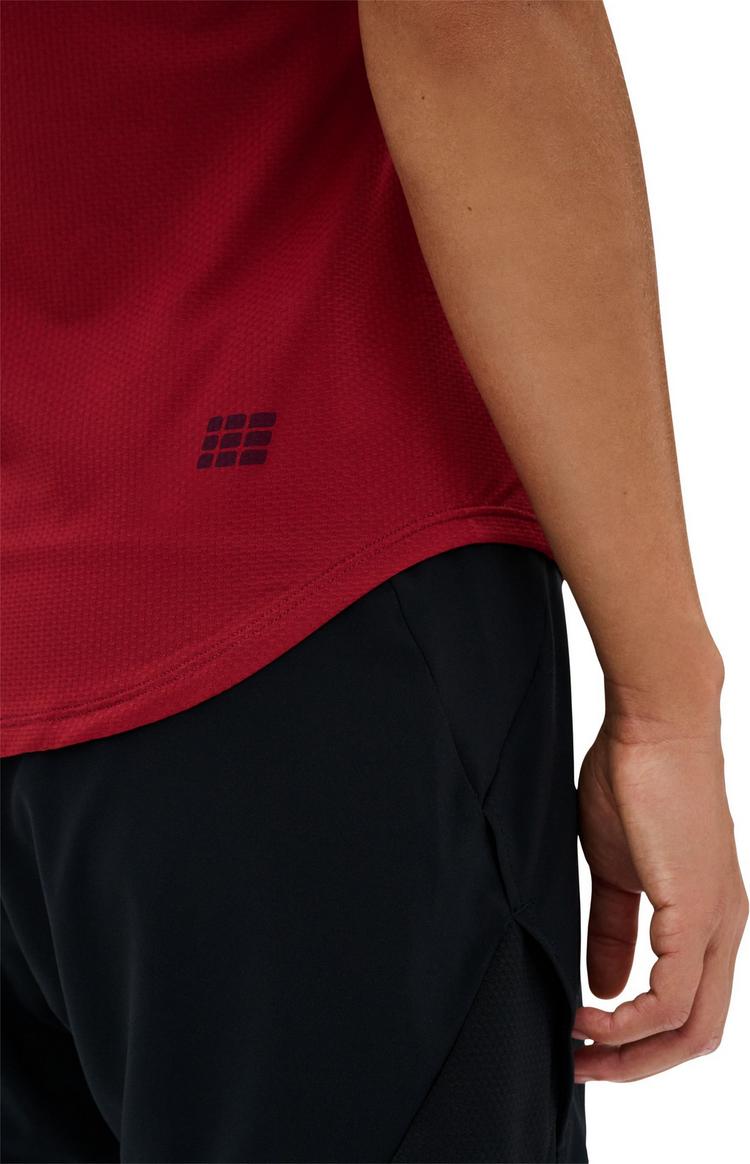 CEP CEP THE RUN SHIRT SHORT SLEEVE Laufshirt Damen - dark red/geometrics - 1 | SportScheck