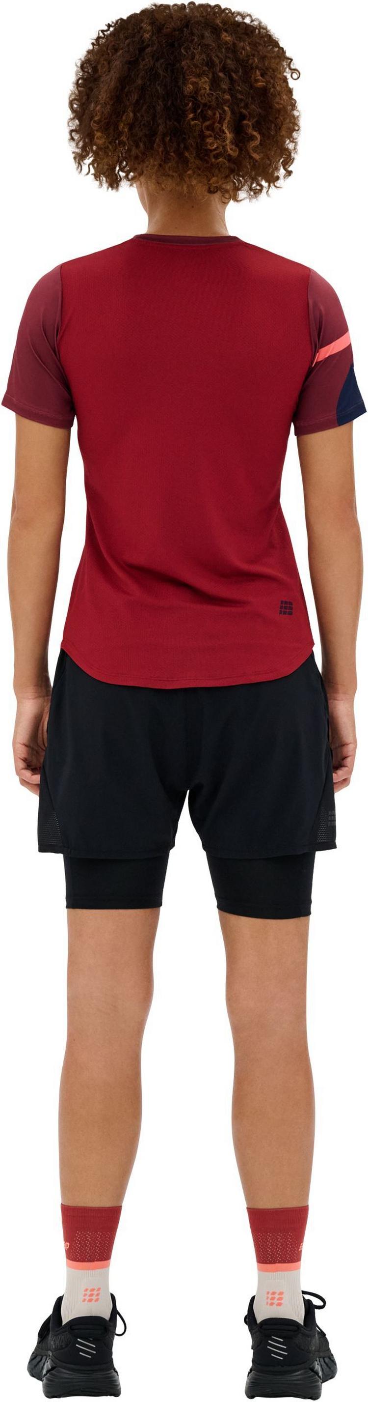 CEP CEP THE RUN SHIRT SHORT SLEEVE Laufshirt Damen - dark red/geometrics - 3 | SportScheck