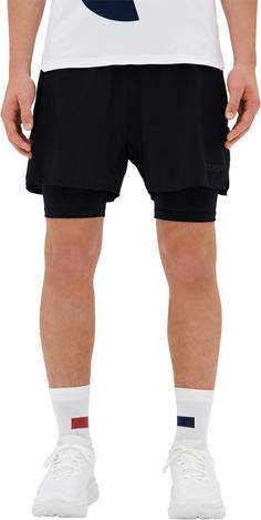 Rückansicht von CEP THE RUN SHORTS 2IN1 Funktionsshorts Herren black