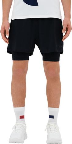 Rückansicht von CEP THE RUN SHORTS 2IN1 Funktionsshorts Herren black