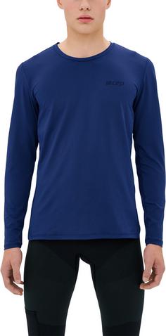 Rückansicht von CEP THE RUN SHIRT LONG SLEEVE Laufshirt Herren dark blue