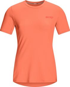 CEP THE RUN SHIRT SHORT SLEEVE Laufshirt Damen coral