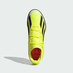 Rückansicht von adidas X Crazyfast League TF Fußballschuh Fußballschuhe Kinder Team Solar Yellow 2 / Core Black / Cloud White