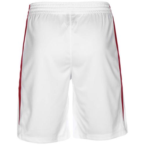 Rückansicht von Nike Team Stock 20 Basketball-Shorts Herren weiß / rot