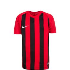 Nike Striped Segment III Fußballtrikot Kinder rot / schwarz