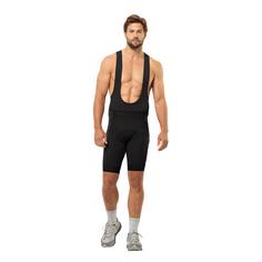 Rückansicht von Jack Wolfskin MOROBBIA BIB SHORTS M Fahrradhose Herren black