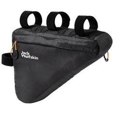 Rückansicht von Jack Wolfskin MOROBBIA TRIANGLE BAG Fahrradtasche flash black